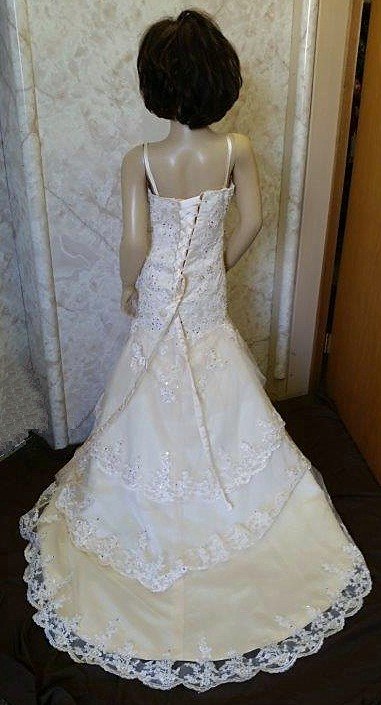 light champagne miniature wedding dress